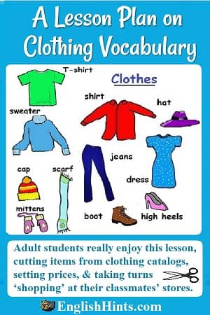 Lesson Plan on Clothing Vocabulary and Shopping