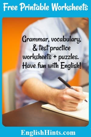 free printable worksheets for esl teachers and students