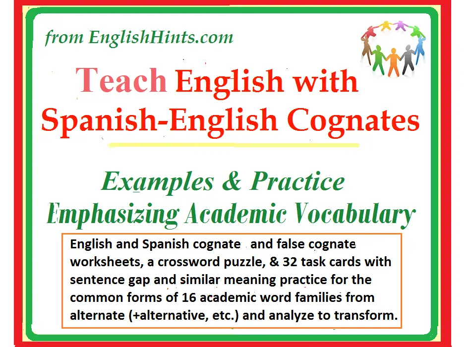 Learn English From Spanish Cognates